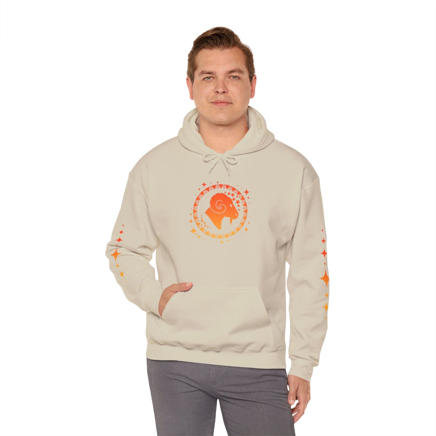 Tribal Circle Aries Ram Heavy Blend™ Hoodie