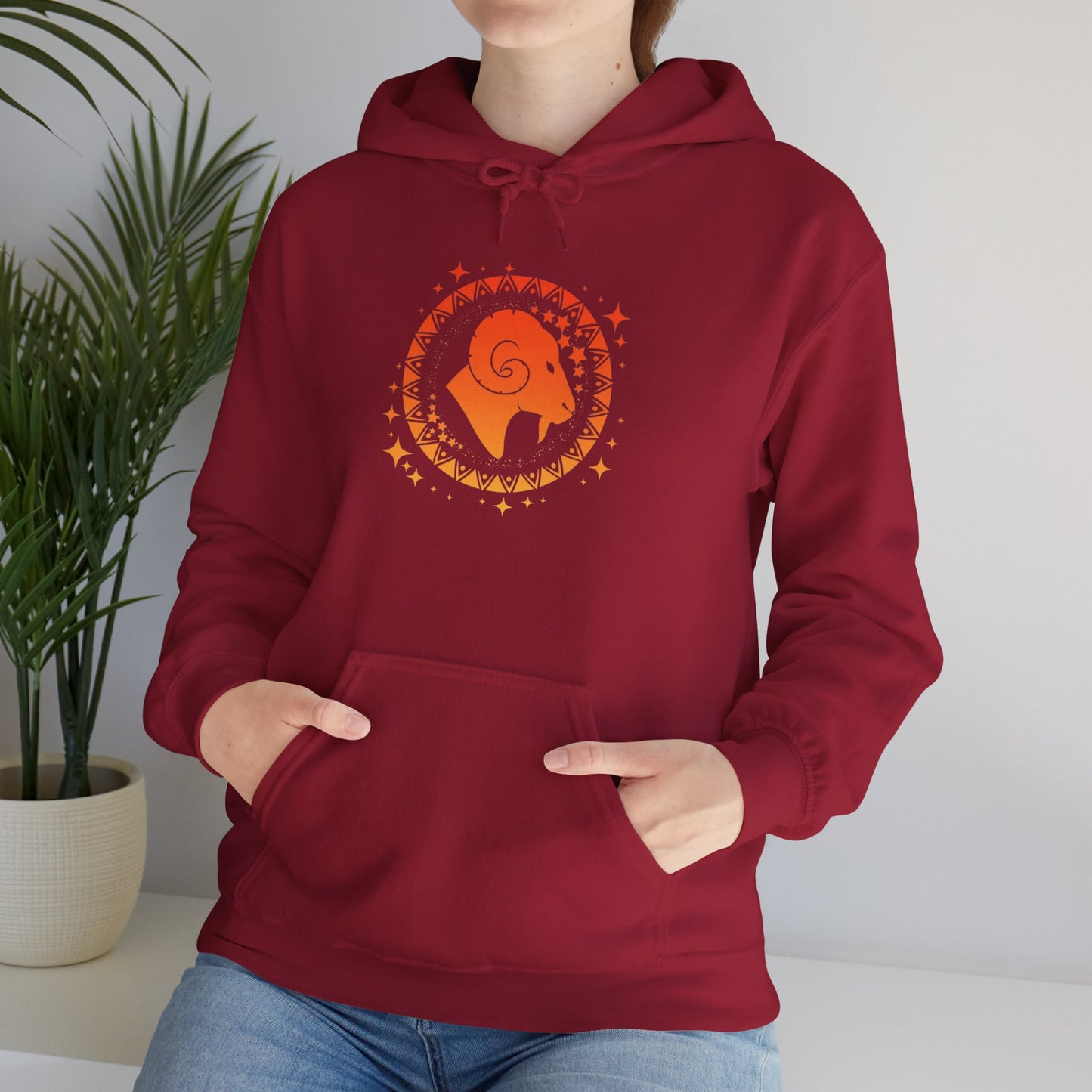 Tribal Circle Aries Ram Heavy Blend™ Hoodie