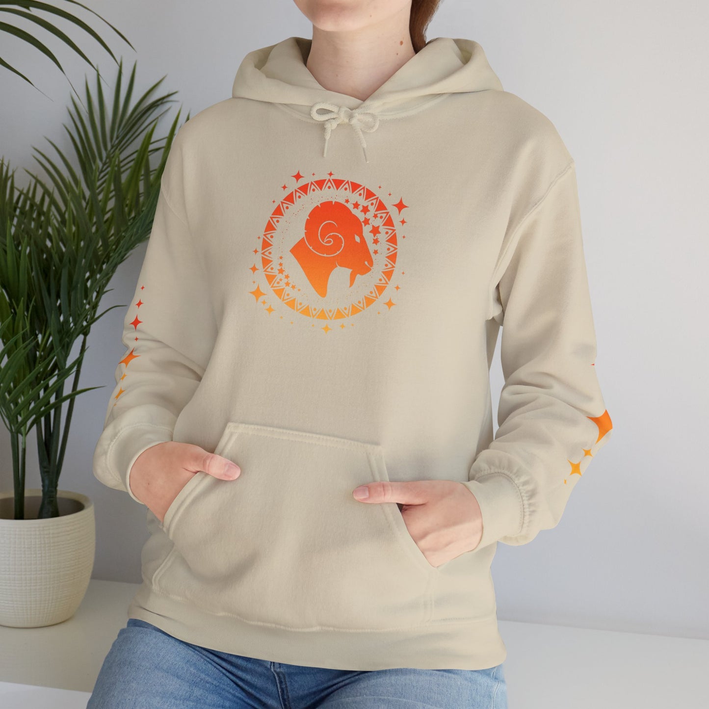 Tribal Circle Aries Ram Heavy Blend™ Hoodie
