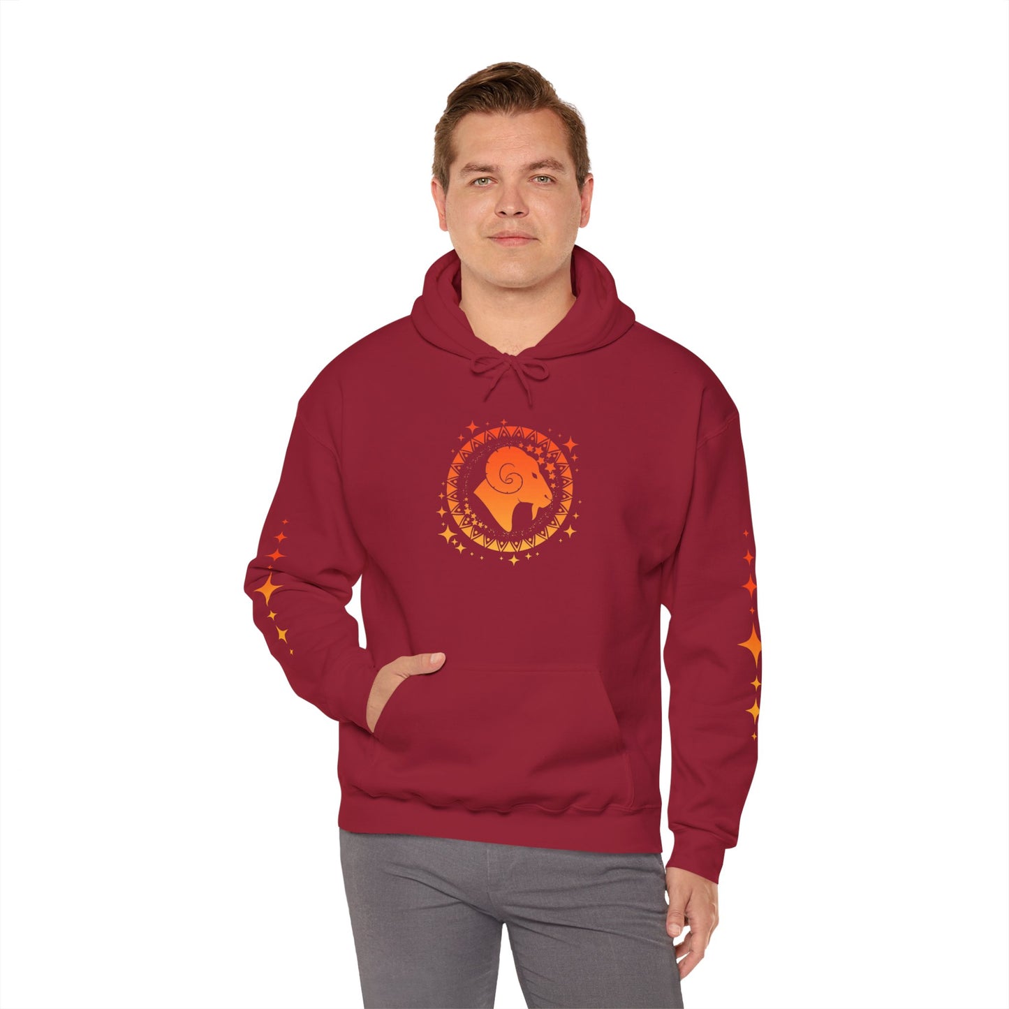 Tribal Circle Aries Ram Heavy Blend™ Hoodie