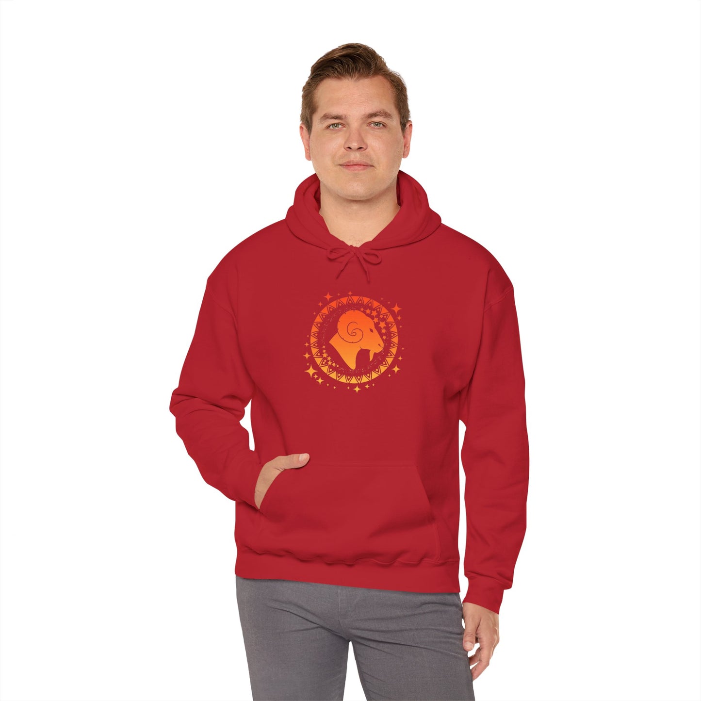 Tribal Circle Aries Ram Heavy Blend™ Hoodie