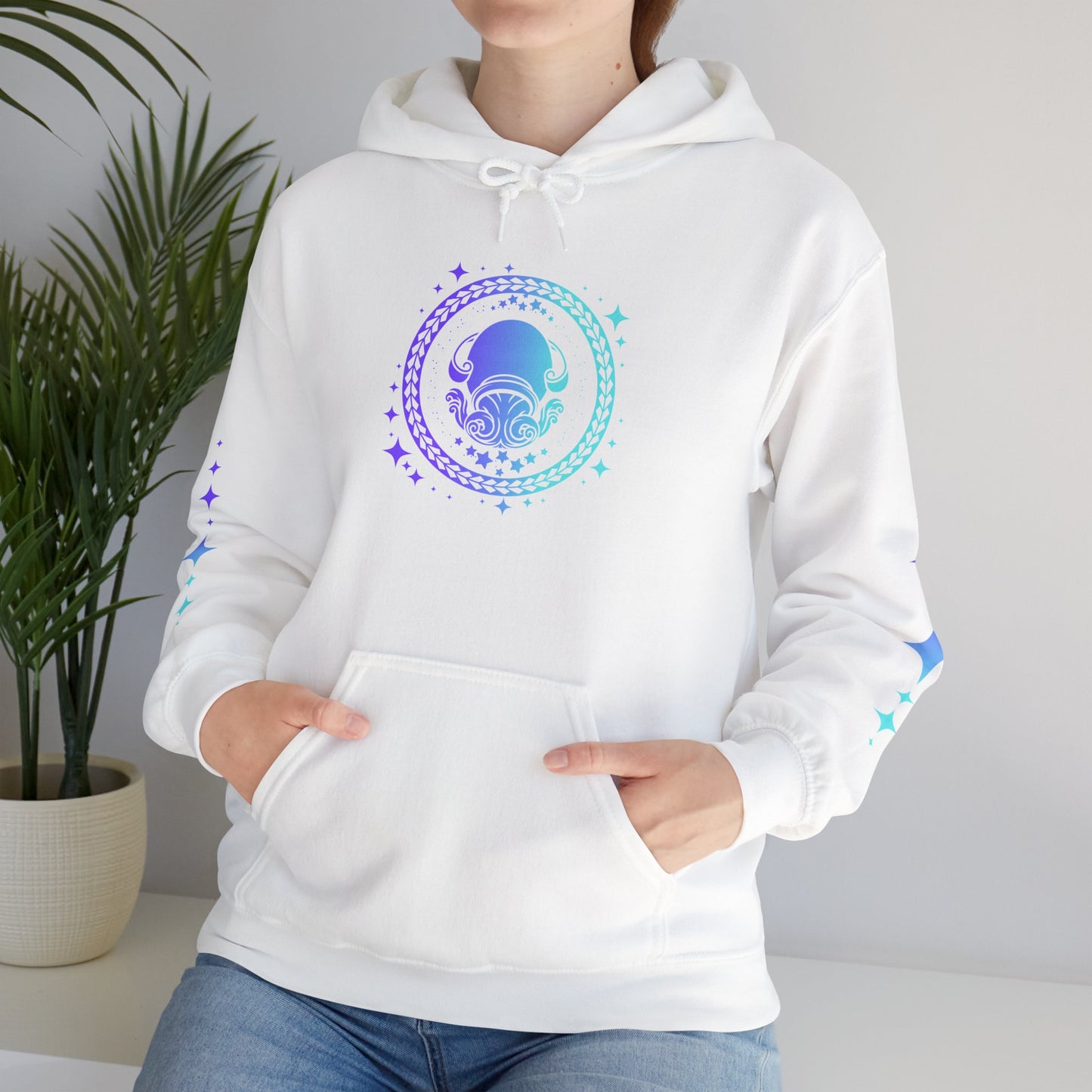 Tribal Circle Aquarius Water Bearer Unisex Heavy Blend™ Hoodie