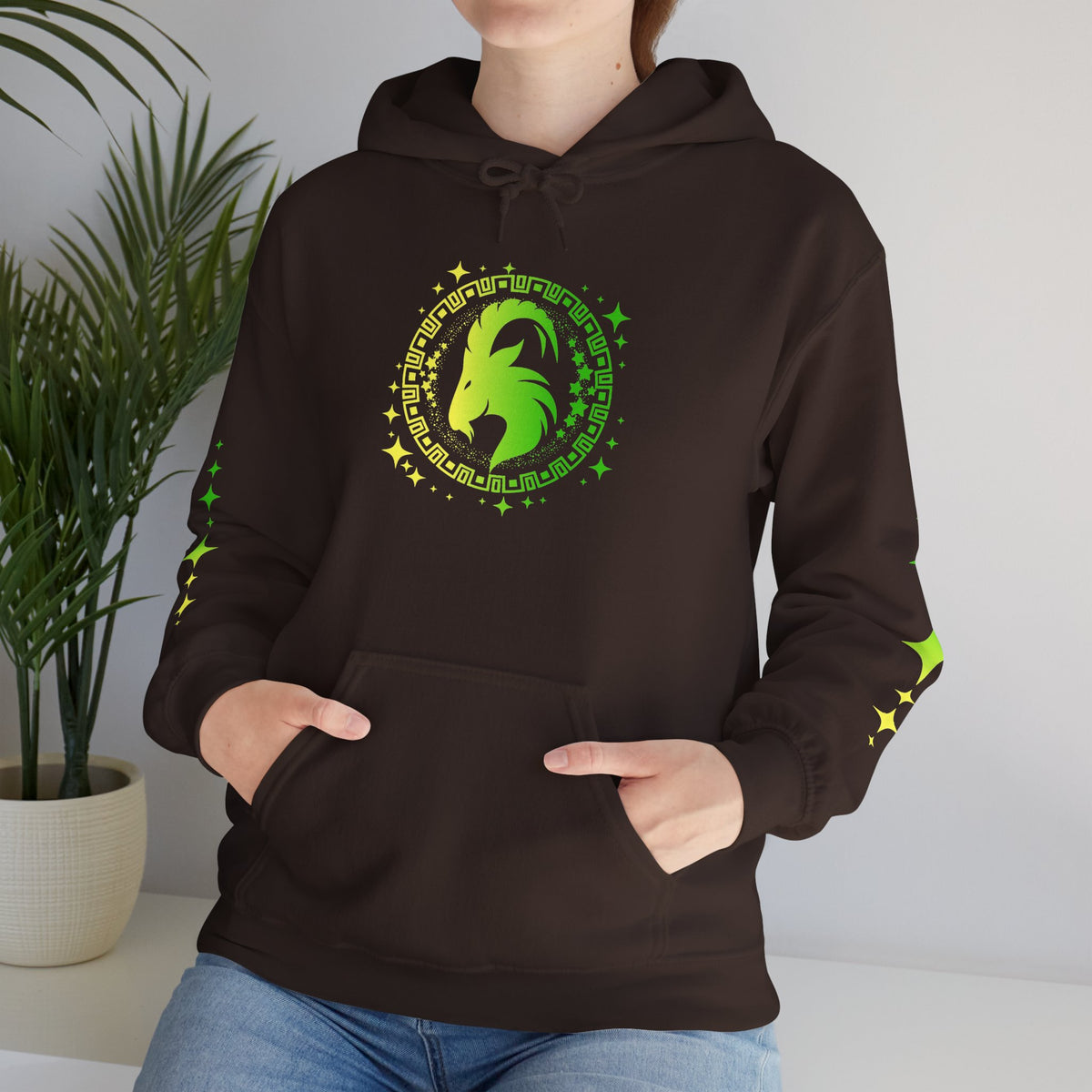 Tribal Circle Capricorn Goat Heavy Blend™ Hoodie