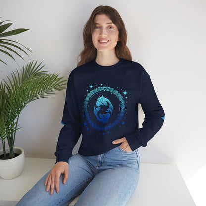 Tribal Circle Pisces Twin Fish Sweatshirt