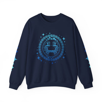 Tribal Circle Cancer Crab Sweatshirt