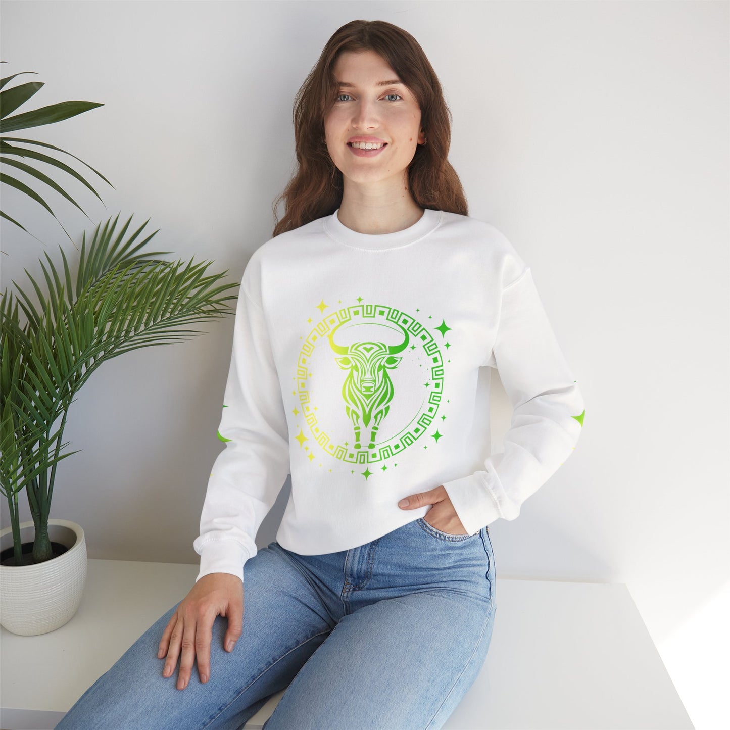 Tribal Circle Taurus Bull Sweatshirt