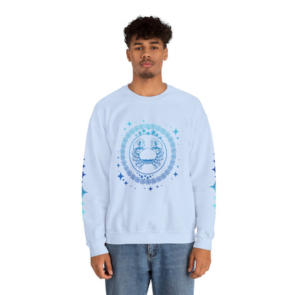 Tribal Circle Cancer Crab Sweatshirt