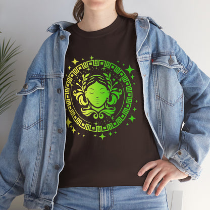 Tribal Circle Virgo Maiden Unisex Heavy Cotton Tee