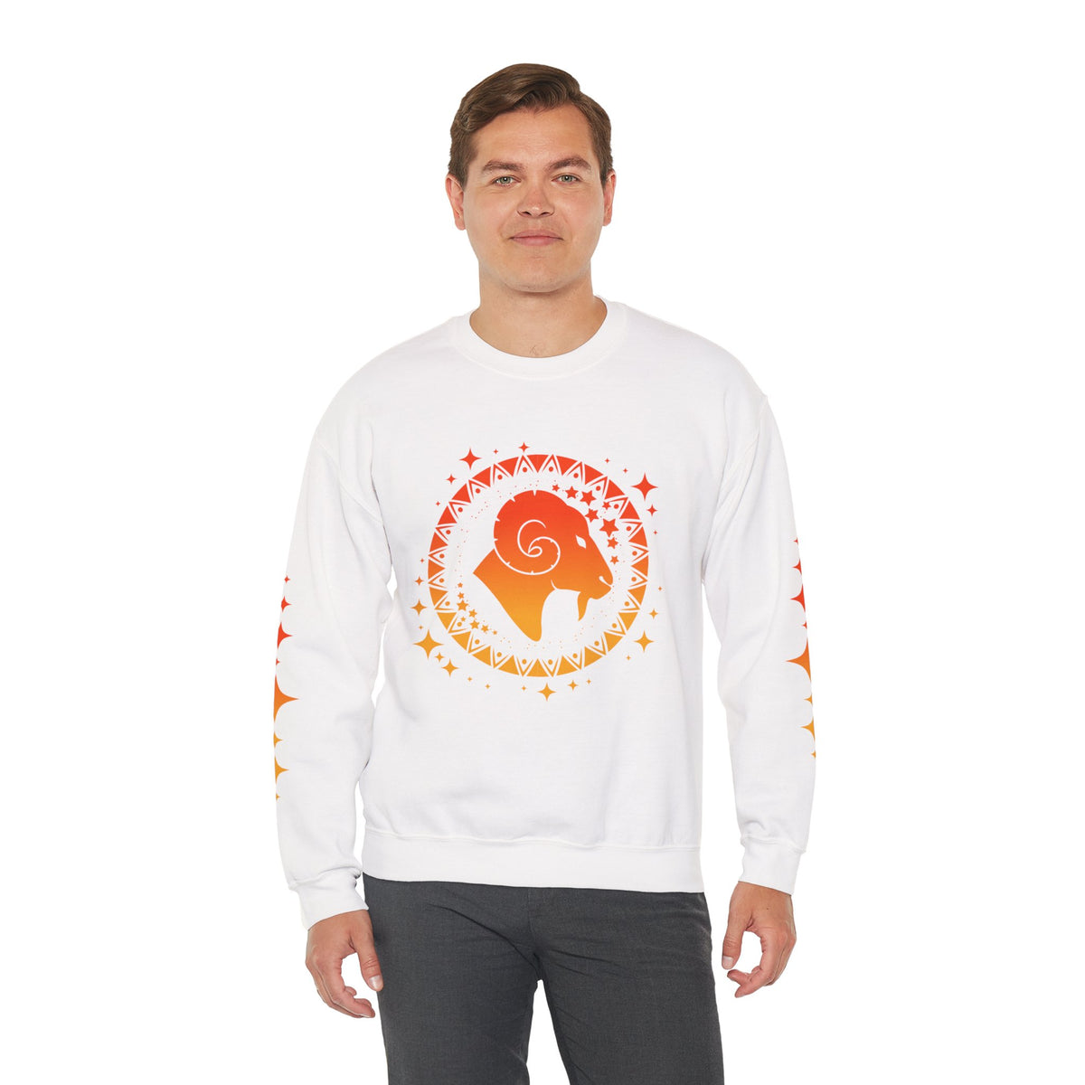 Tribal Circle Aries Ram Sweatshirt