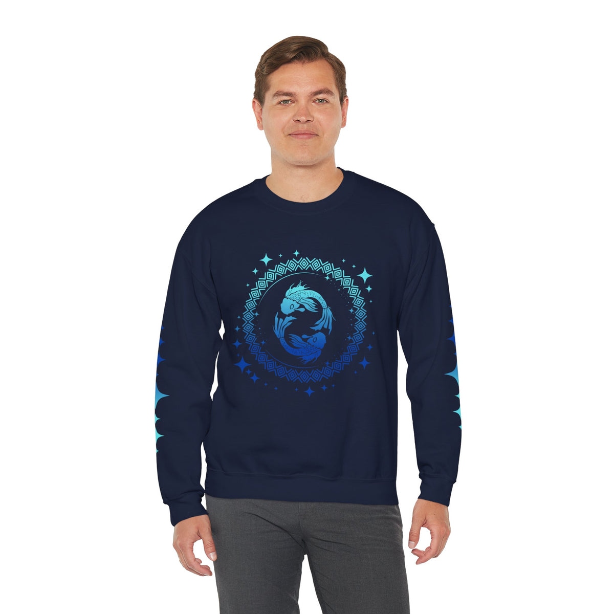 Tribal Circle Pisces Twin Fish Sweatshirt