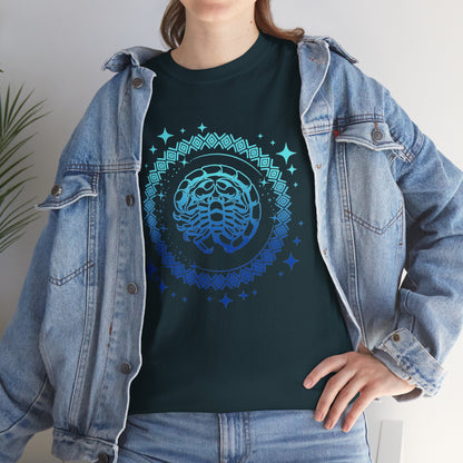 Tribal Circle Scorpio Scorpion Unisex Heavy Cotton Tee