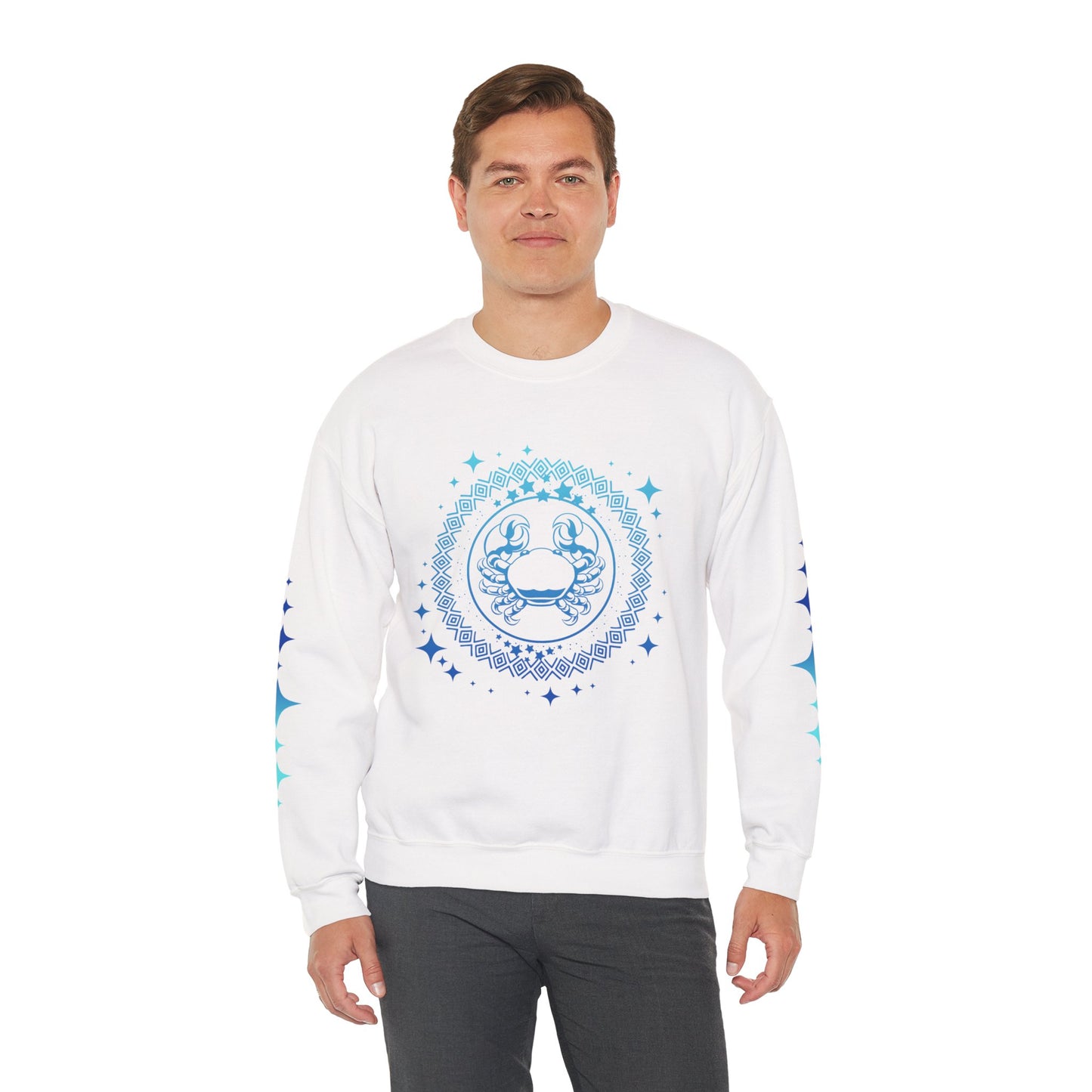 Tribal Circle Cancer Crab Sweatshirt