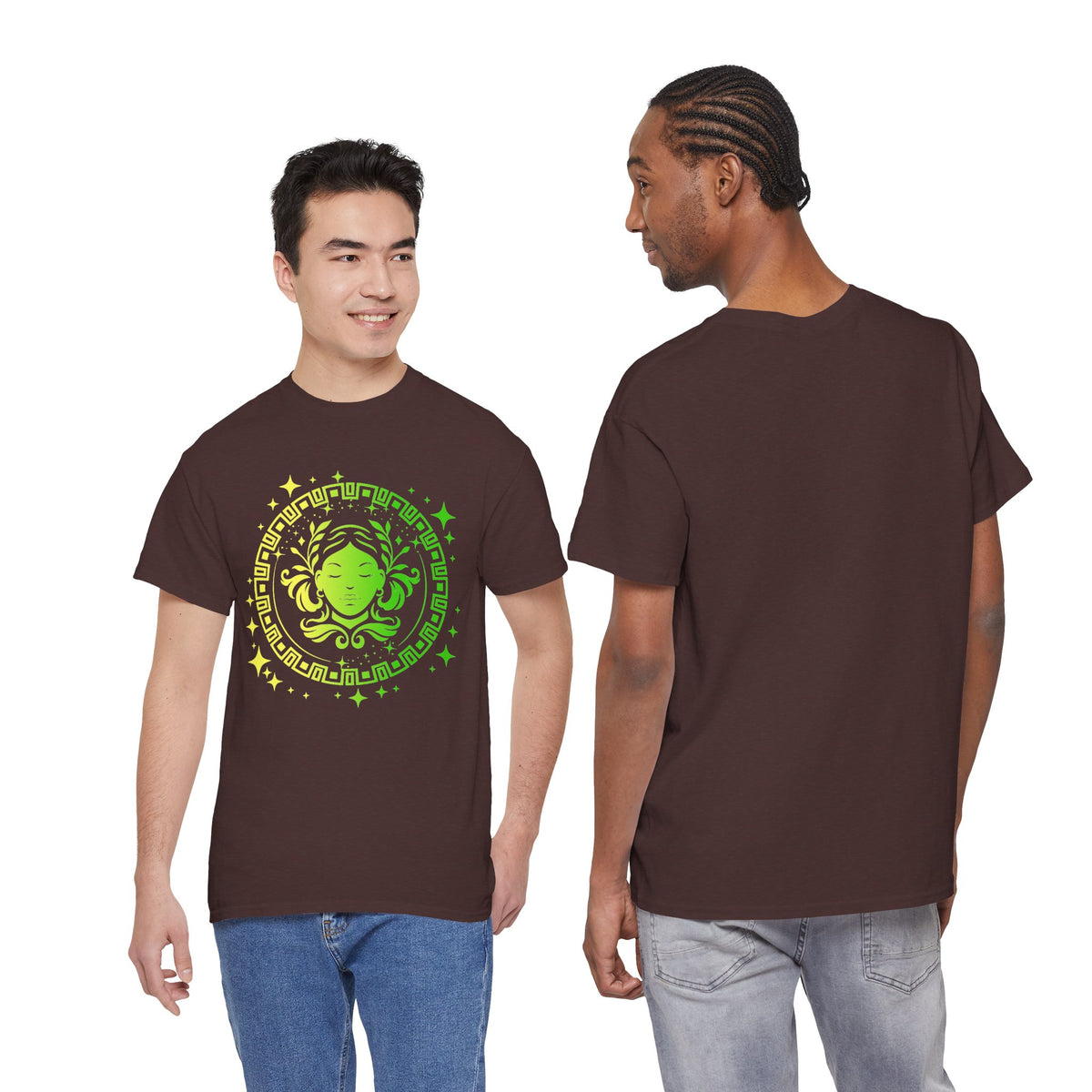 Tribal Circle Virgo Maiden Unisex Heavy Cotton Tee
