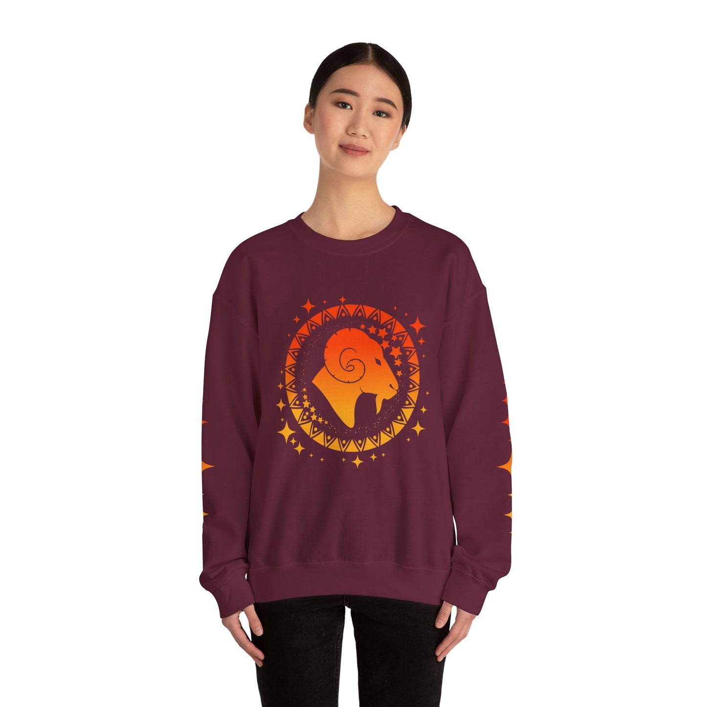 Tribal Circle Aries Ram Sweatshirt