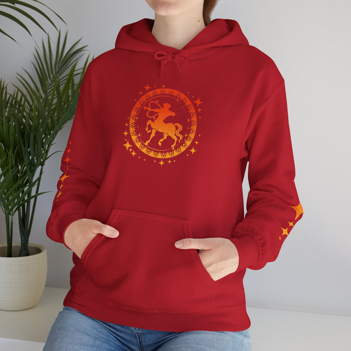 Tribal Circle Sagittarius Archer Heavy Blend™ Hoodie