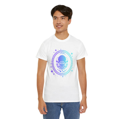 Tribal Circle Aquarius water bearer Unisex Heavy Cotton Tee
