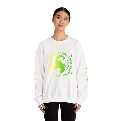 Tribal Circle Capricorn Goat Sweatshirt