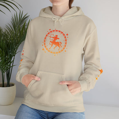 Tribal Circle Sagittarius Archer Heavy Blend™ Hoodie