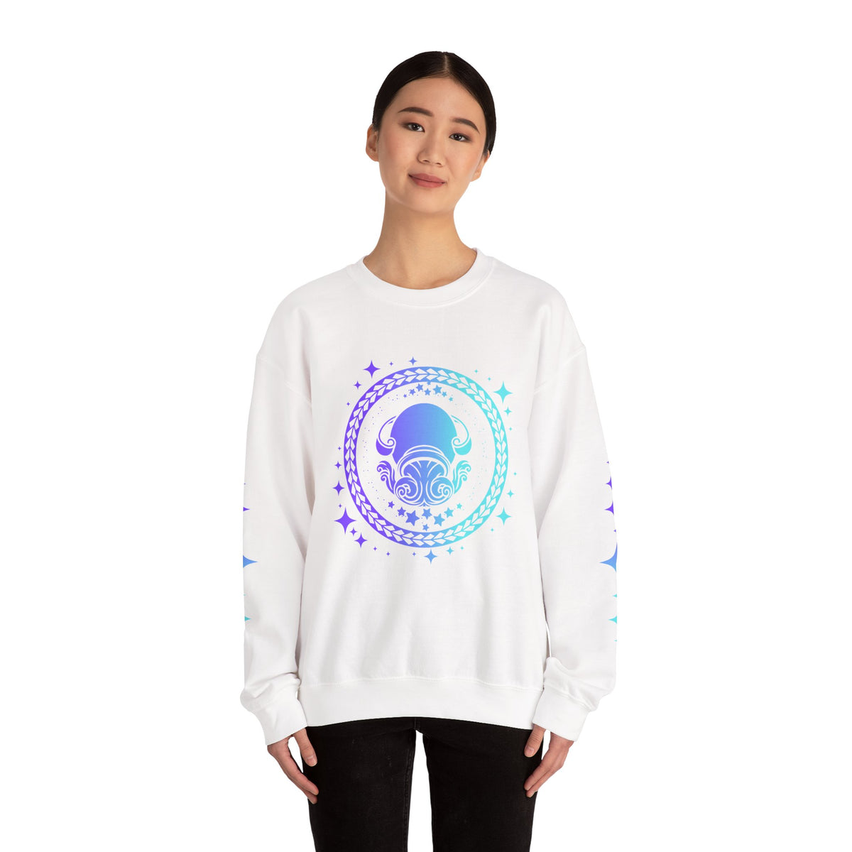 Tribal Circle Aquarius Water Bearer Sweatshirt