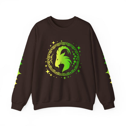 Tribal Circle Capricorn Goat Sweatshirt