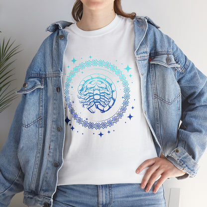 Tribal Circle Scorpio Scorpion Unisex Heavy Cotton Tee