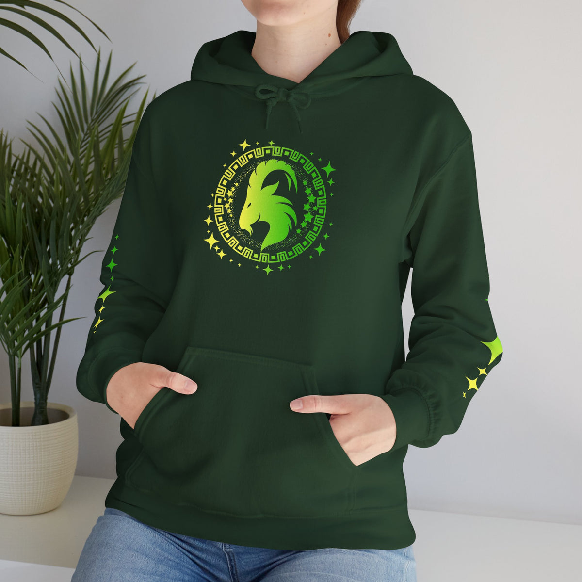 Tribal Circle Capricorn Goat Heavy Blend™ Hoodie