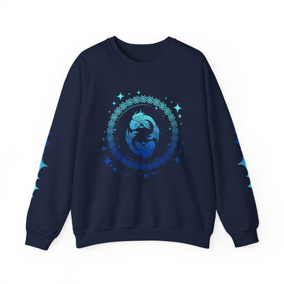 Tribal Circle Pisces Twin Fish Sweatshirt