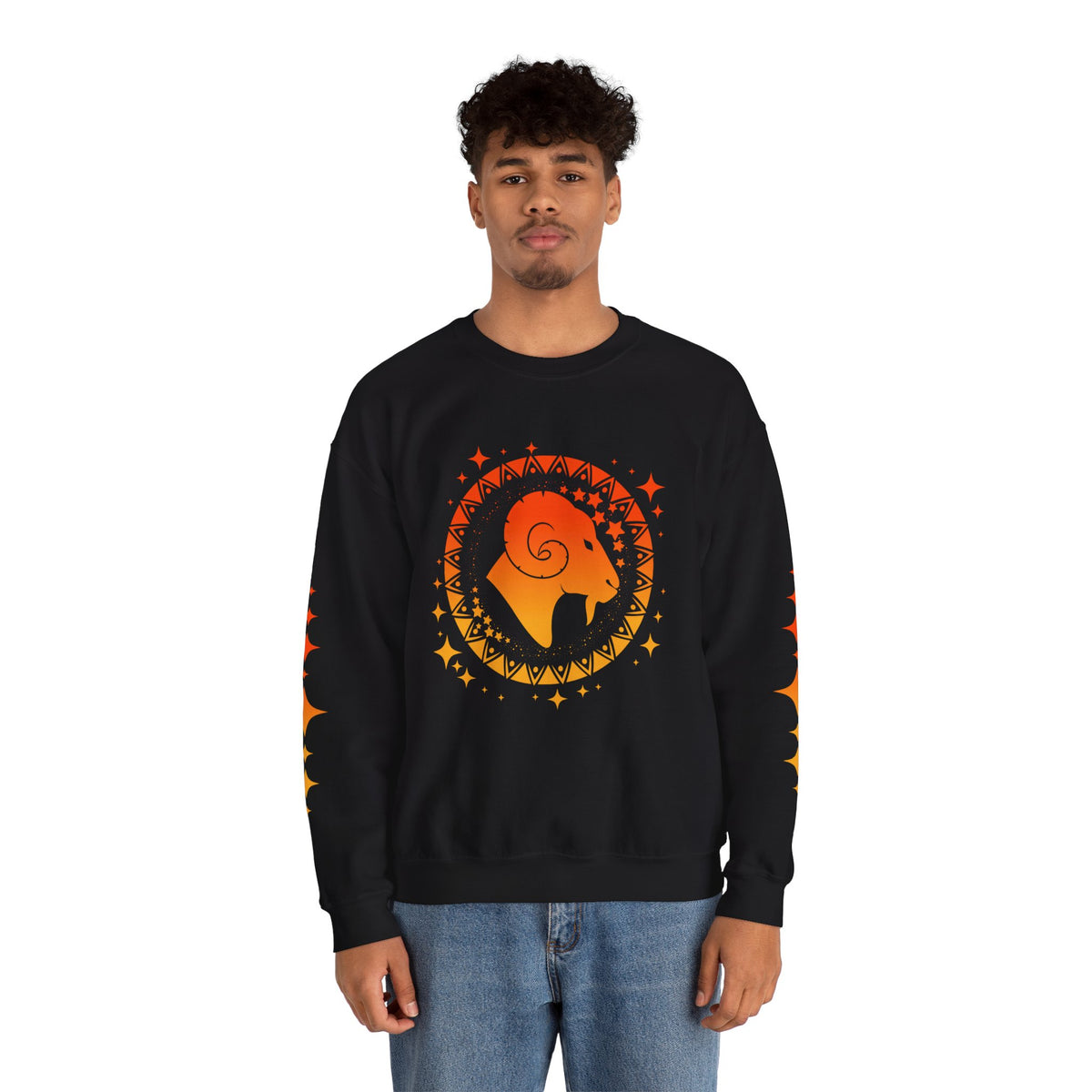Tribal Circle Aries Ram Sweatshirt