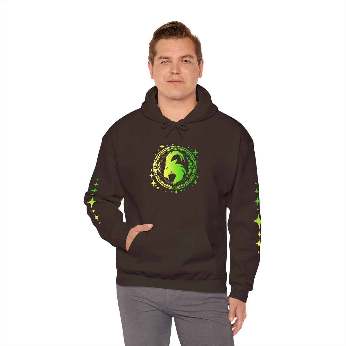 Tribal Circle Capricorn Goat Heavy Blend™ Hoodie