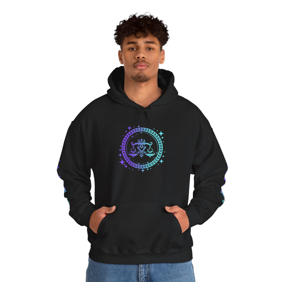 Tribal Circle Libra Scales Unisex Heavy Blend™ Hoodie