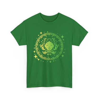 Tribal Circle Virgo Maiden Unisex Heavy Cotton Tee