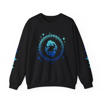 Tribal Circle Pisces Twin Fish Sweatshirt