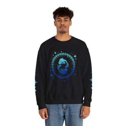 Tribal Circle Pisces Twin Fish Sweatshirt