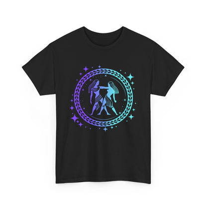 Tribal Circle Gemini Twins Unisex Heavy Cotton Tee