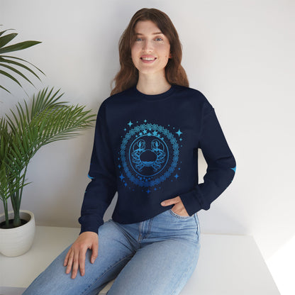Tribal Circle Cancer Crab Sweatshirt
