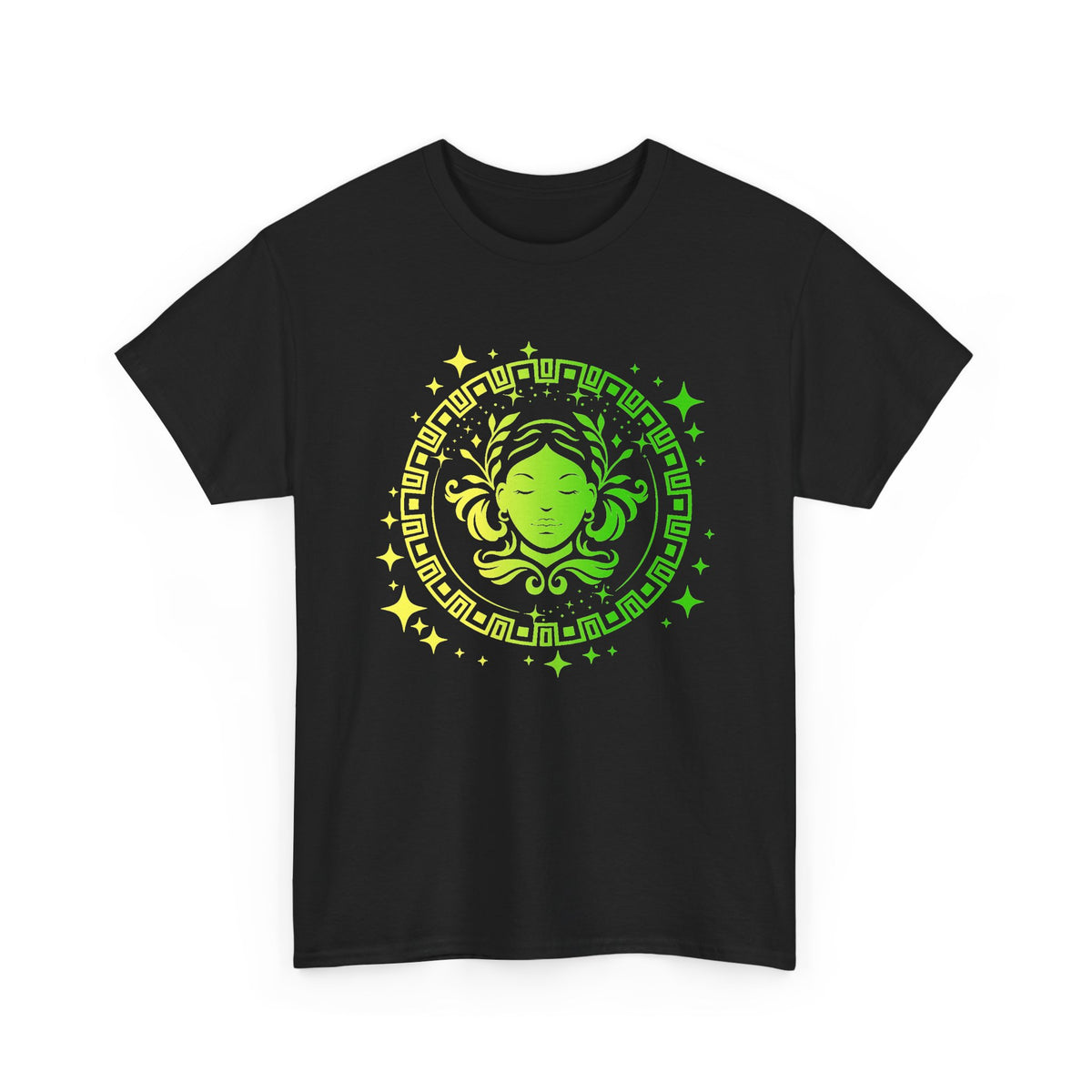 Tribal Circle Virgo Maiden Unisex Heavy Cotton Tee