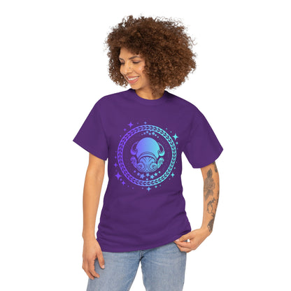 Tribal Circle Aquarius water bearer Unisex Heavy Cotton Tee