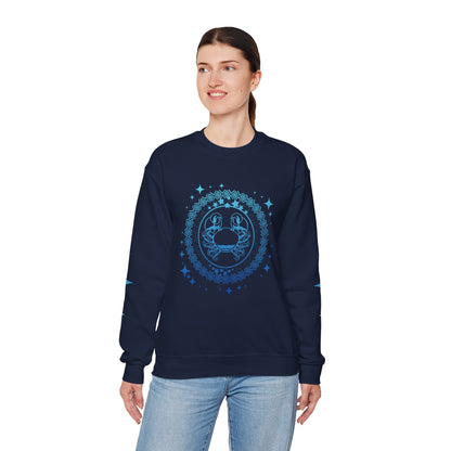 Tribal Circle Cancer Crab Sweatshirt