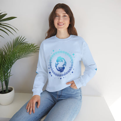 Tribal Circle Pisces Twin Fish Sweatshirt