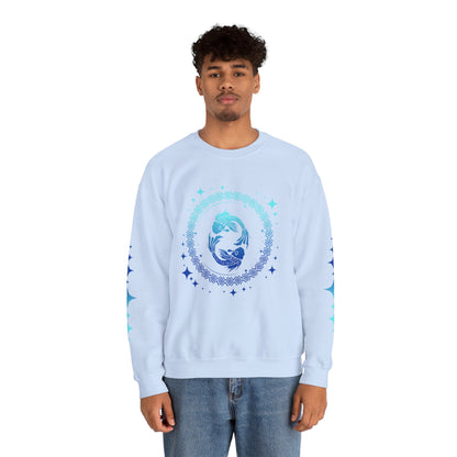 Tribal Circle Pisces Twin Fish Sweatshirt
