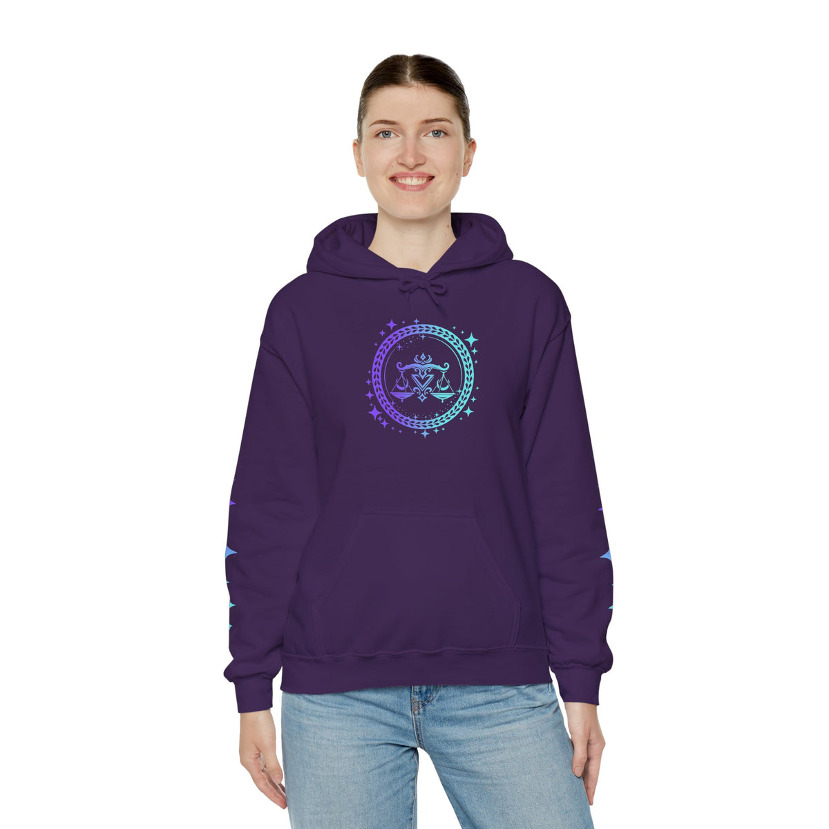 Tribal Circle Libra Scales Unisex Heavy Blend™ Hoodie