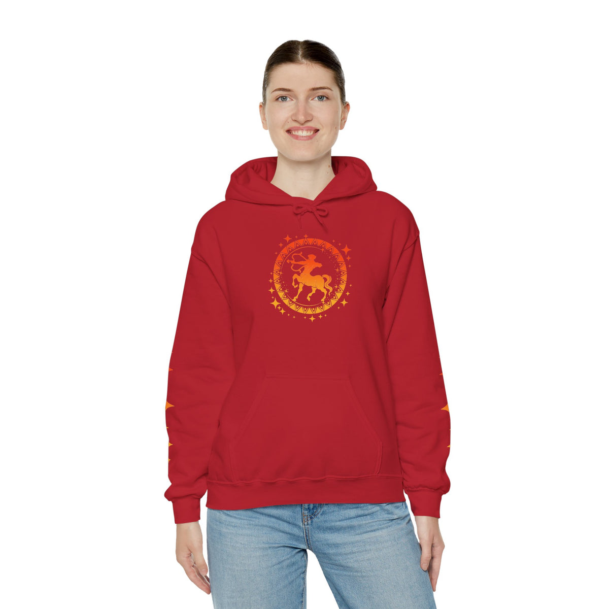 Tribal Circle Sagittarius Archer Heavy Blend™ Hoodie