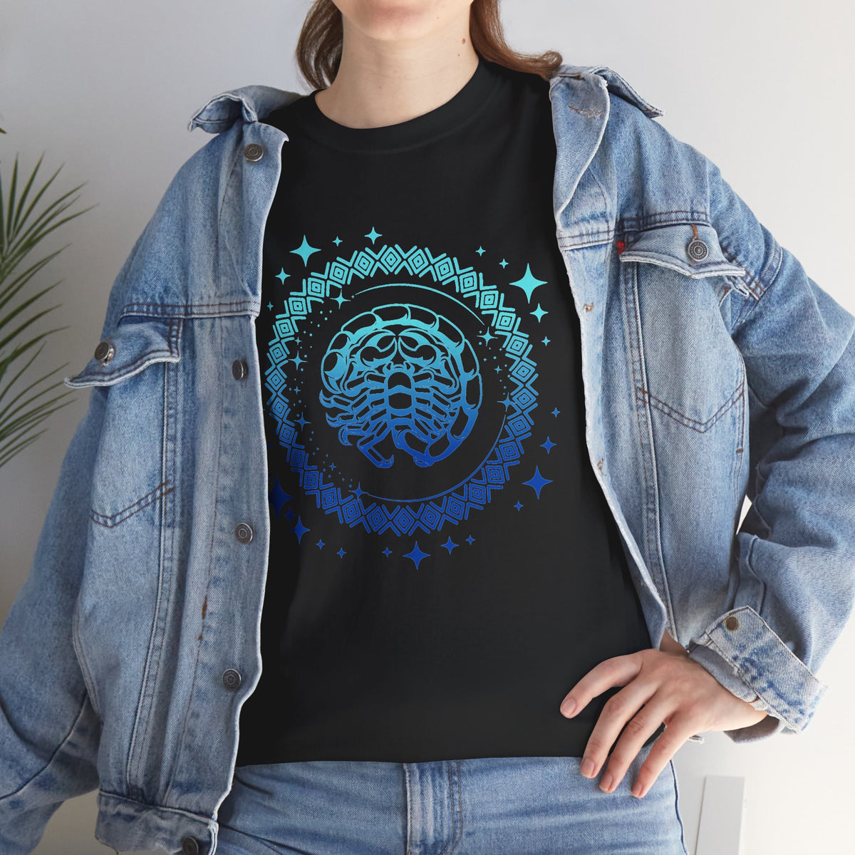 Tribal Circle Scorpio Scorpion Unisex Heavy Cotton Tee