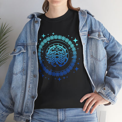 Tribal Circle Scorpio Scorpion Unisex Heavy Cotton Tee