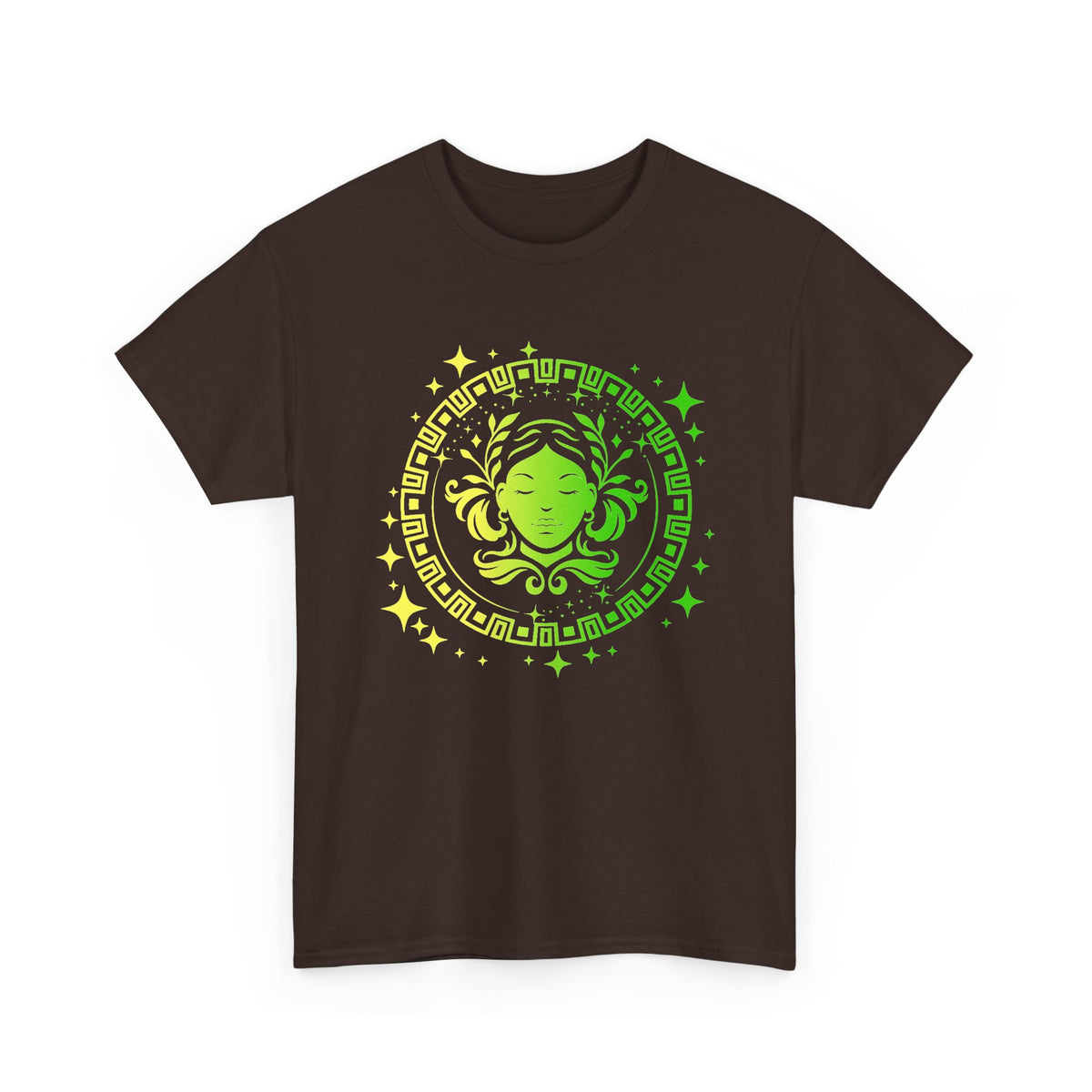Tribal Circle Virgo Maiden Unisex Heavy Cotton Tee