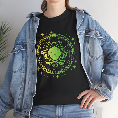 Tribal Circle Virgo Maiden Unisex Heavy Cotton Tee