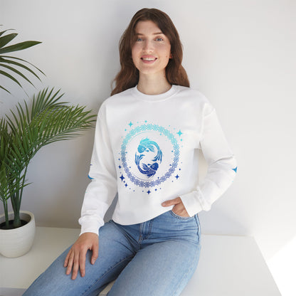 Tribal Circle Pisces Twin Fish Sweatshirt