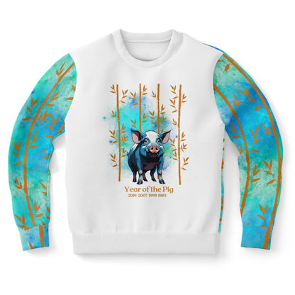Azure Galaxy Pig Sweatshirt