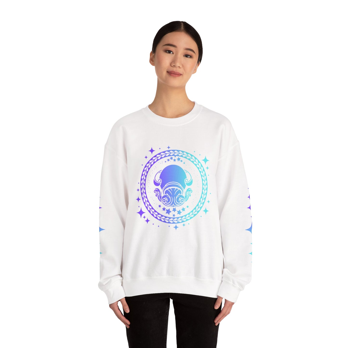 Tribal Circle Aquarius Water Bearer Sweatshirt