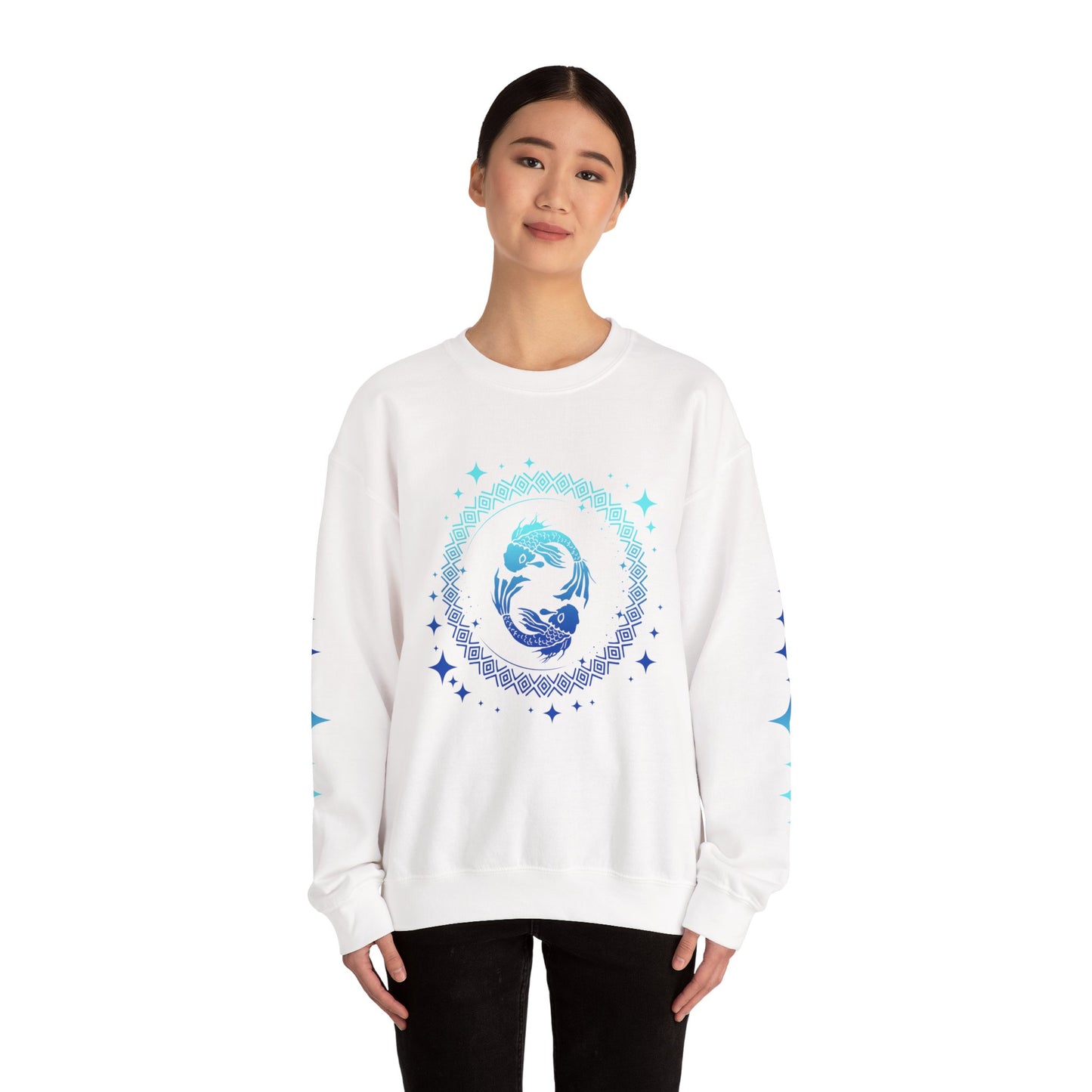 Tribal Circle Pisces Twin Fish Sweatshirt